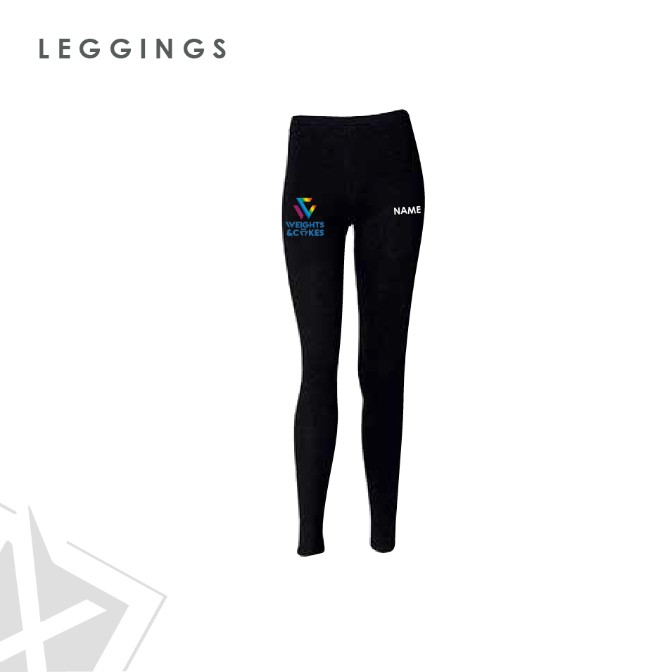 Weights & Cakes Leggings Adults 